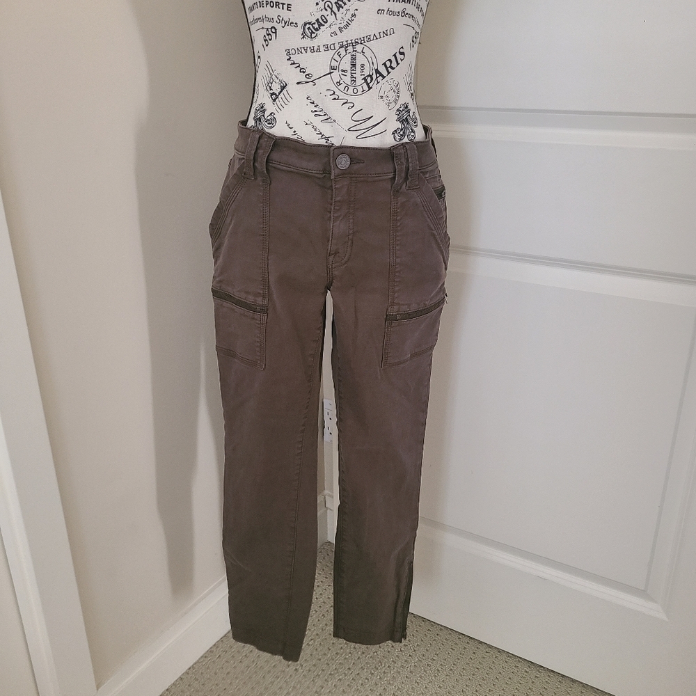 Joie Jeans Park Skinny Size 30 Kahki Green  Low Rise